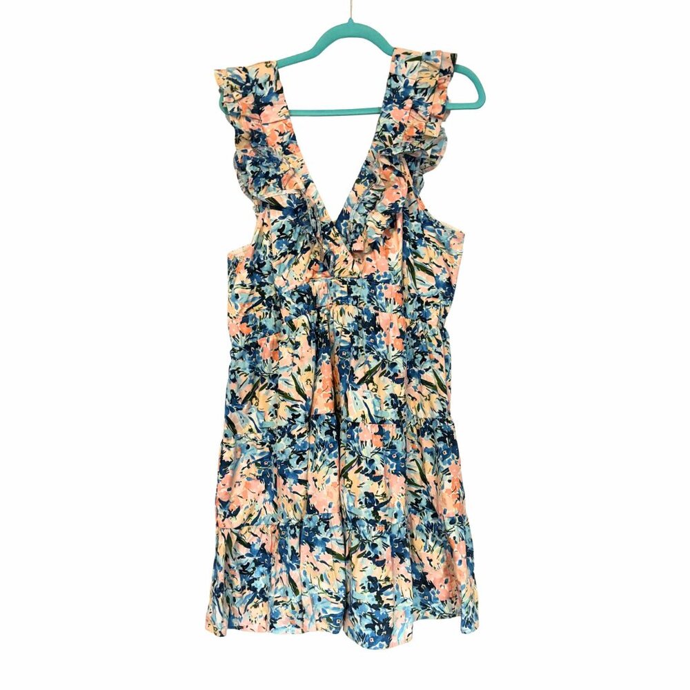 Abercrombie and Fitch- Short Ruffle Sundress- Floral